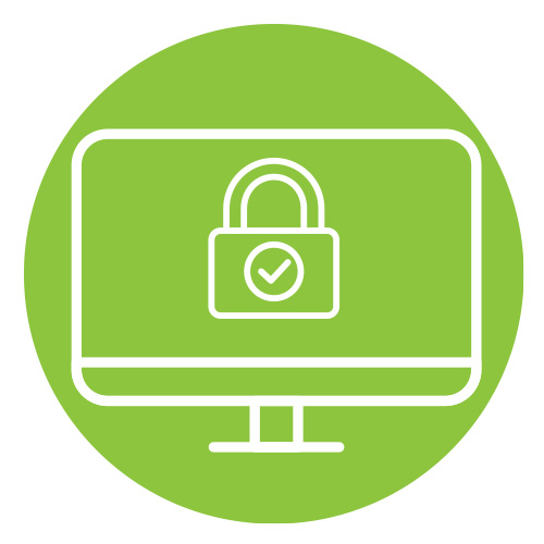 secure computer icon